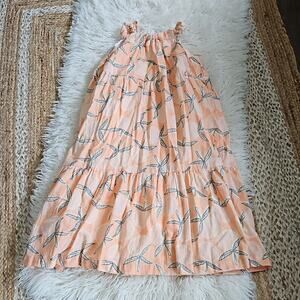 Jessica Simpson Girls Peach Print Midi Dress